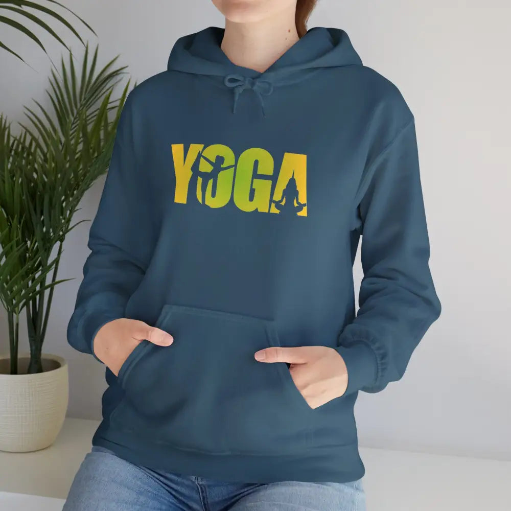 Yoga Unisex Heavy Blend™ Hooded Sweatshirt - Indigo Blue / S - Hoodie