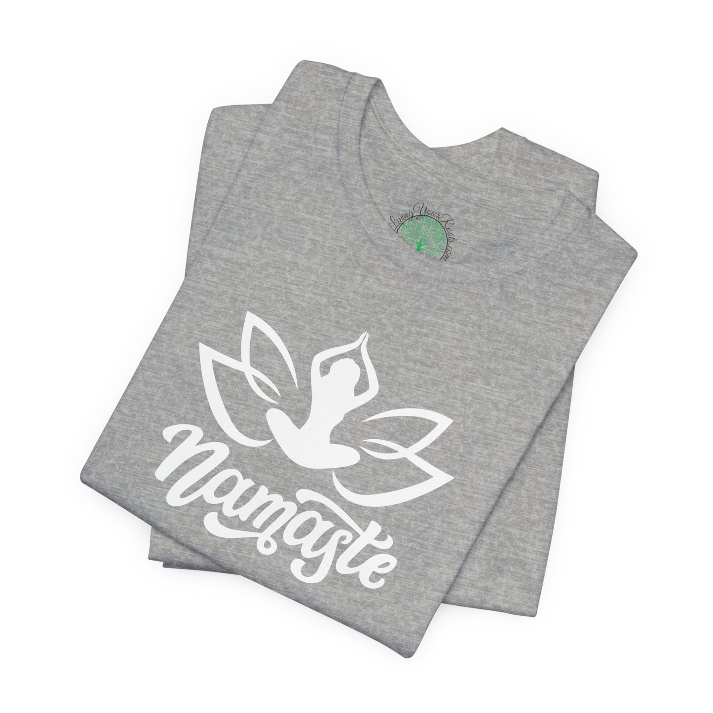 Namaste Lotus T-Shirt — Yoga-Inspired Lotus Tee
