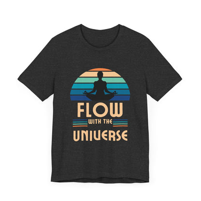 Flow with the Universe Unisex Jersey Short Sleeve Yoga Tee