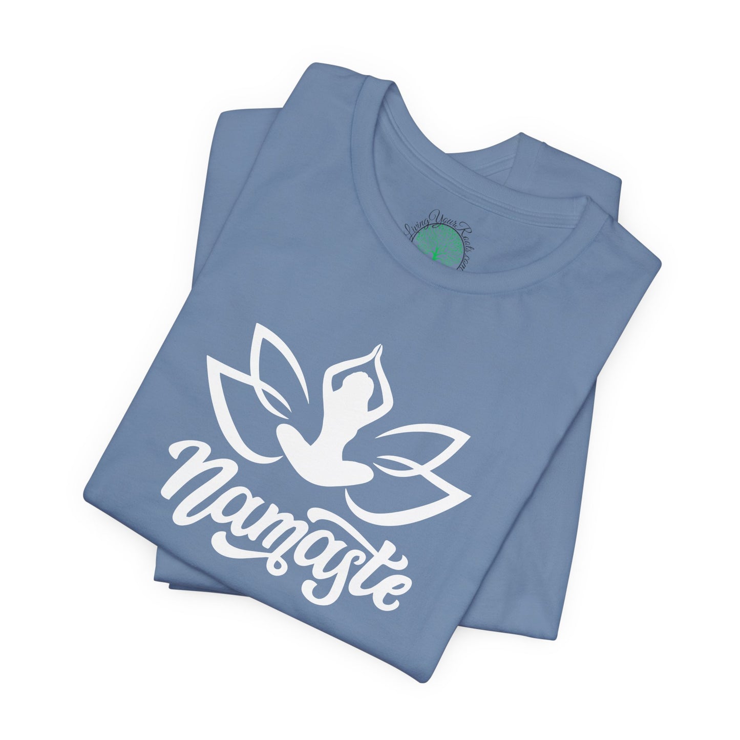 Namaste Lotus T-Shirt — Yoga-Inspired Lotus Tee