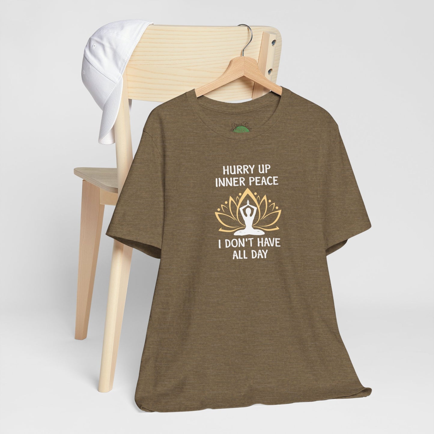 Hurry Up Inner Peace T-Shirt, Calm Humor Graphic Tee