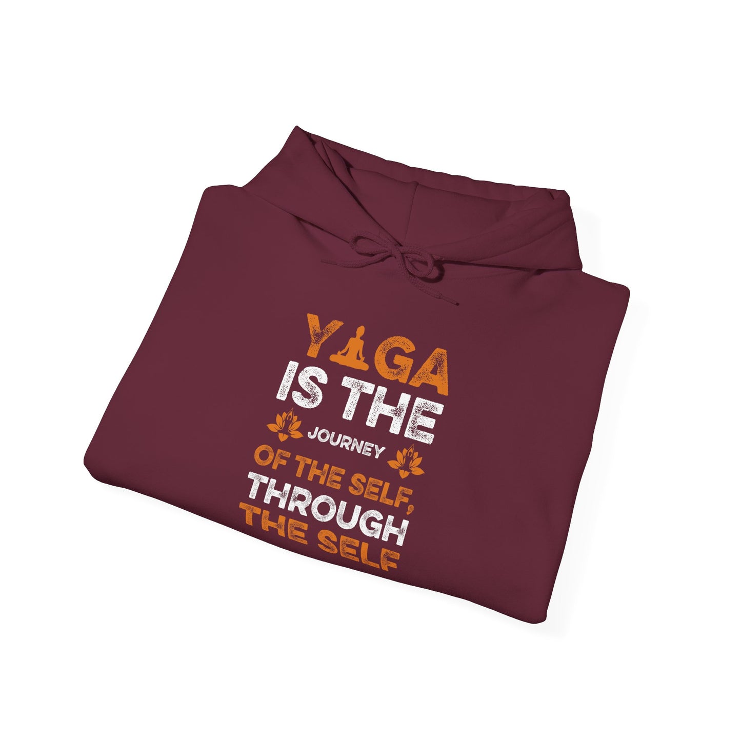 Yoga Is The Journey Hoodie – Spiritual Self-Discovery Sweatshirt