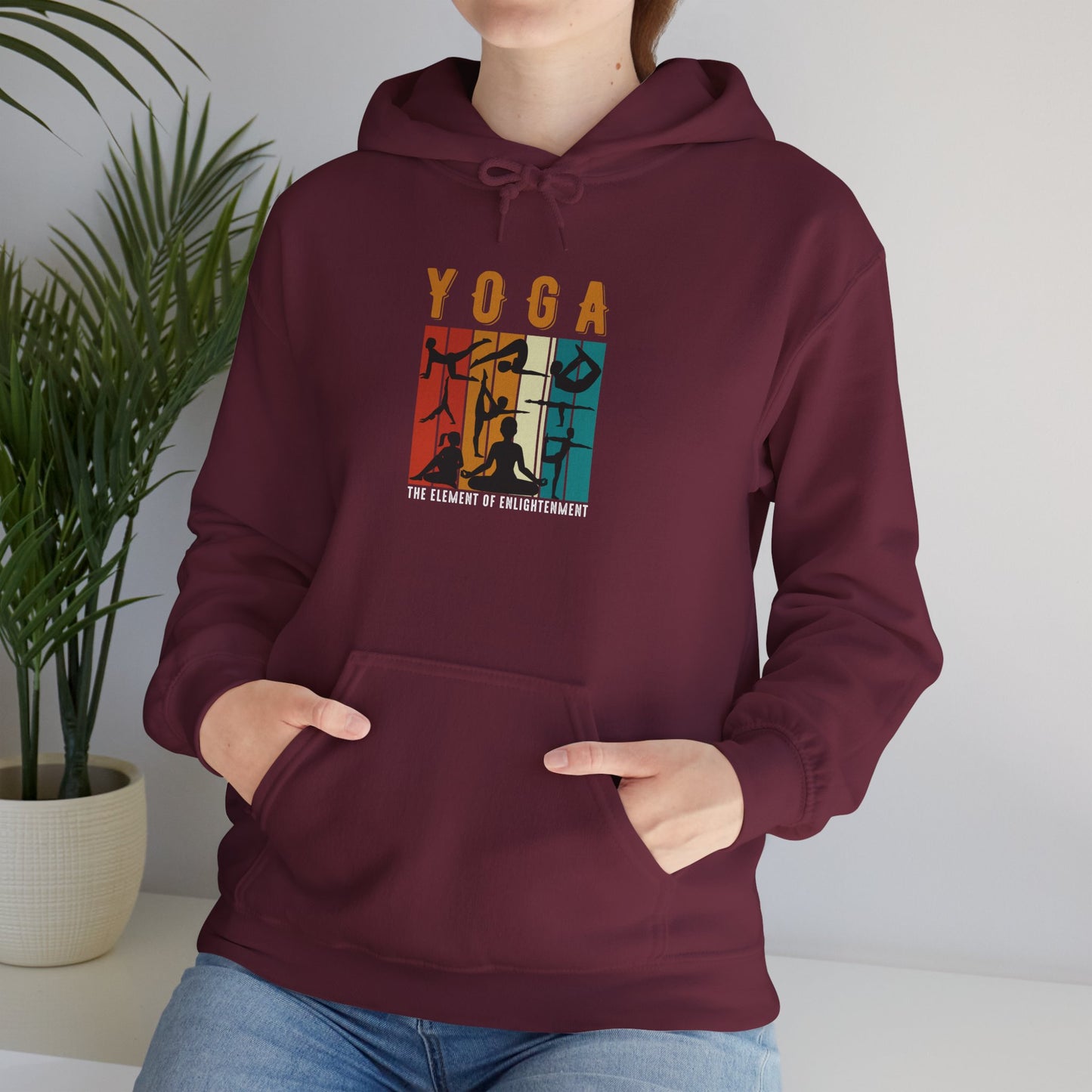 Yoga Vintage Sunset Hoodie — The Element of Enlightenment
