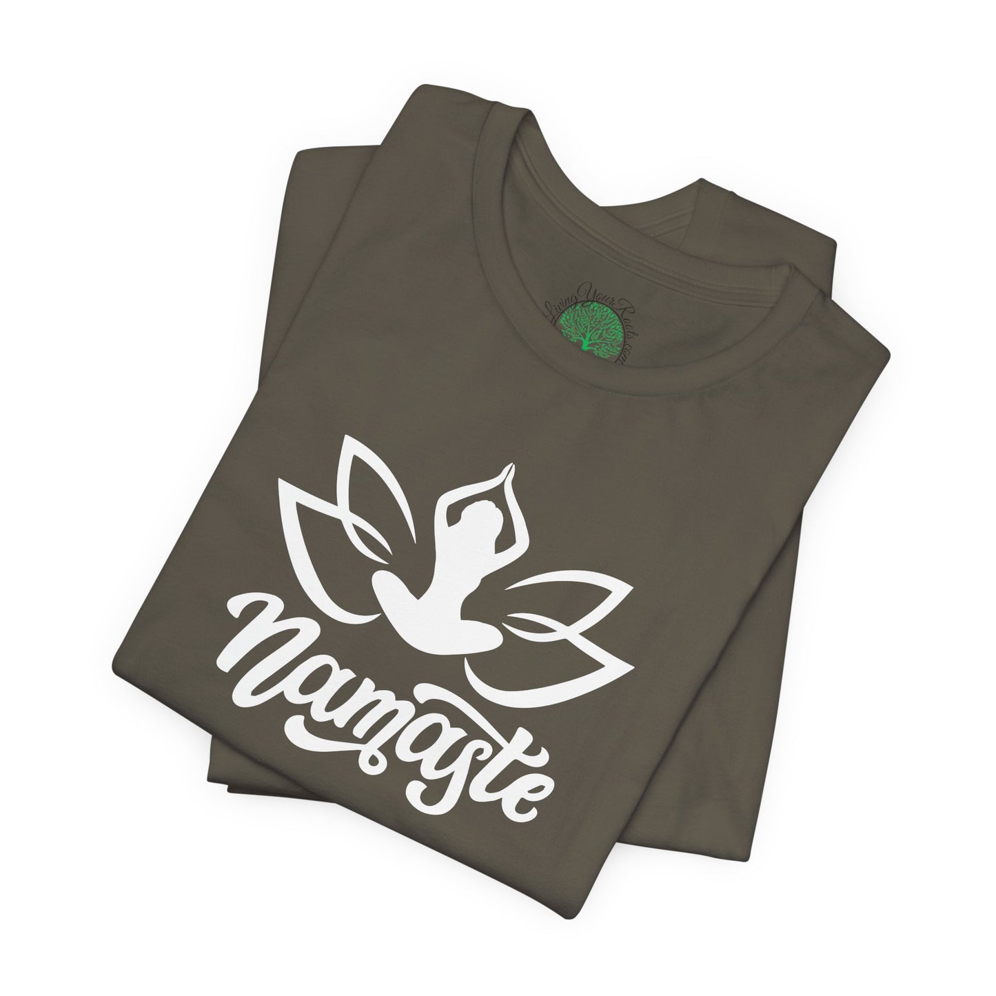 Namaste Lotus T-Shirt — Yoga-Inspired Lotus Tee
