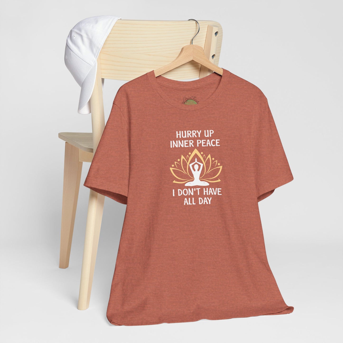 Hurry Up Inner Peace T-Shirt, Calm Humor Graphic Tee