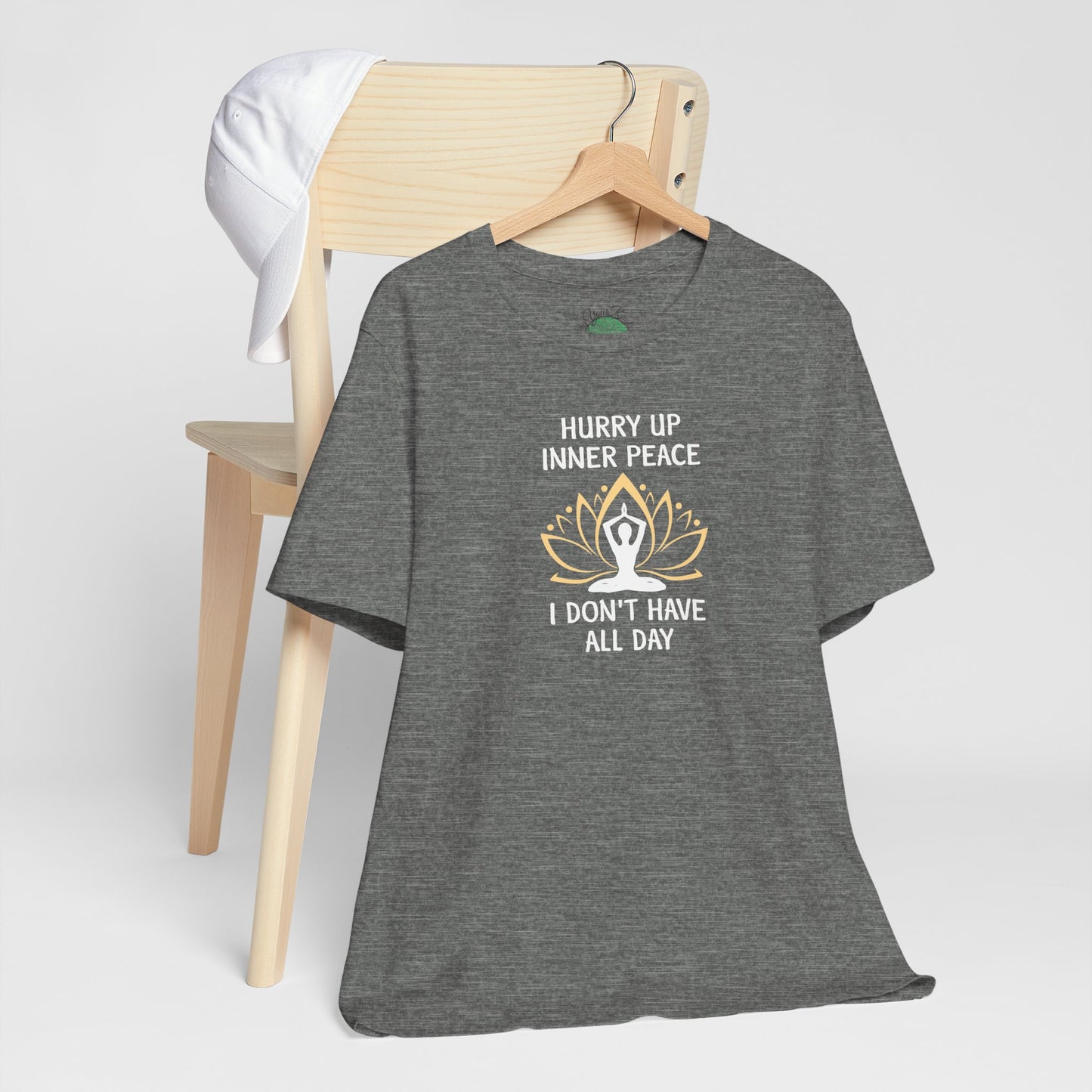 Hurry Up Inner Peace T-Shirt, Calm Humor Graphic Tee