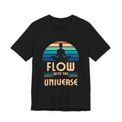 Flow with the Universe Unisex Jersey Short Sleeve Yoga Tee