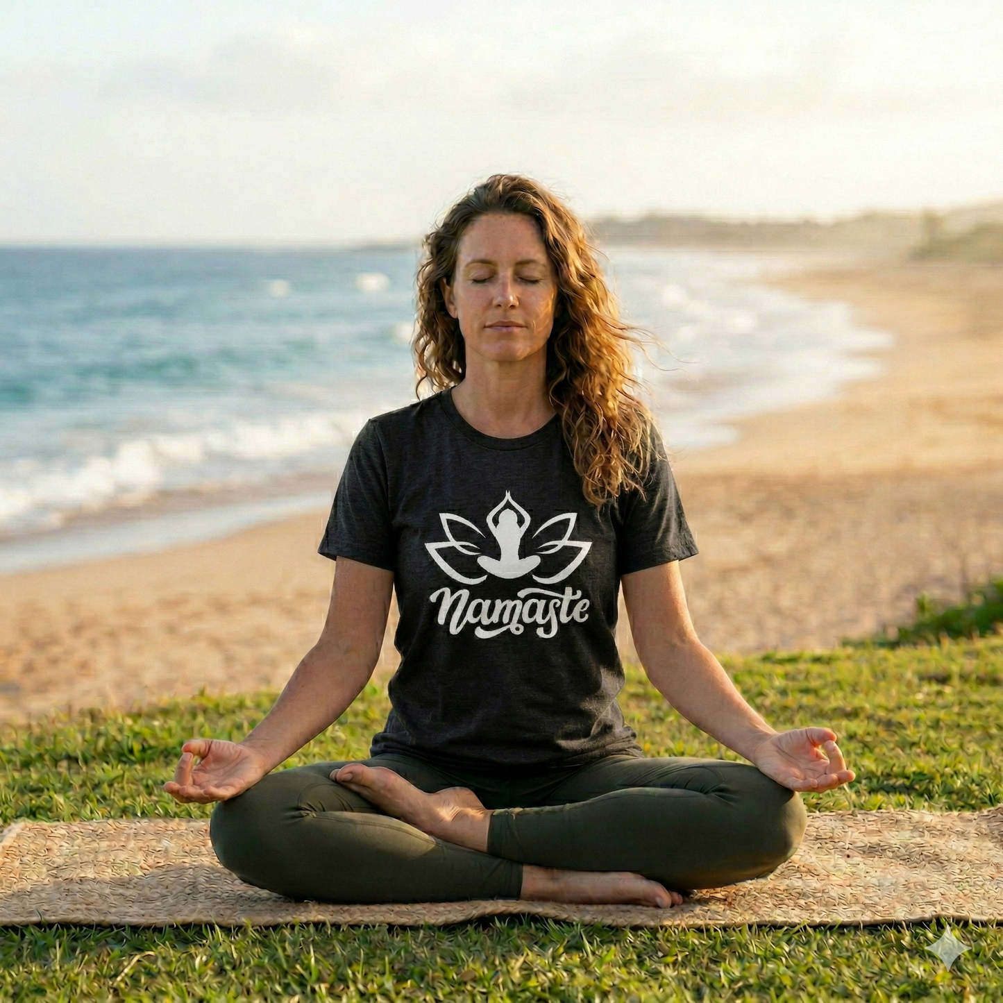 Namaste Lotus T-Shirt — Yoga-Inspired Lotus Tee