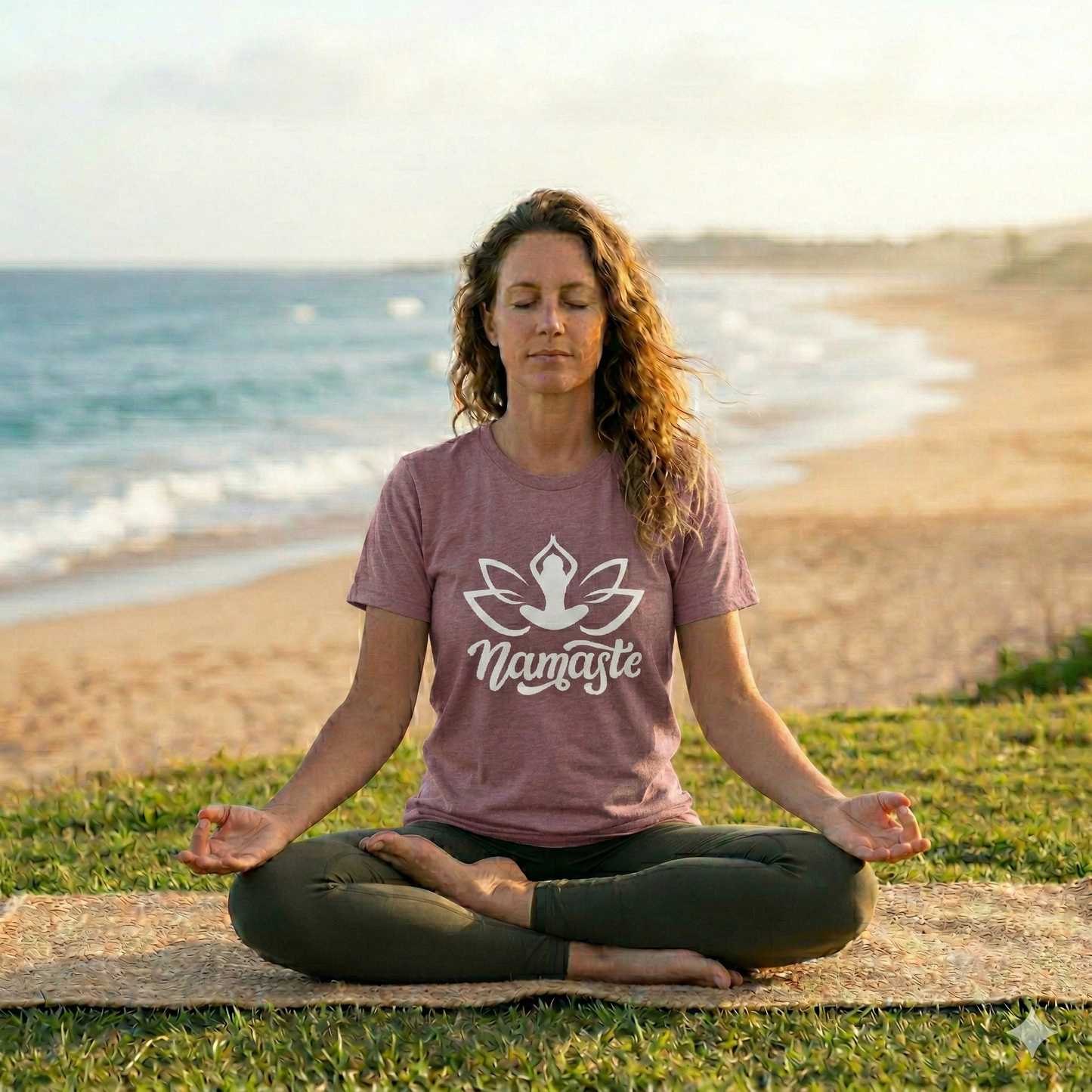 Namaste Lotus T-Shirt — Yoga-Inspired Lotus Tee