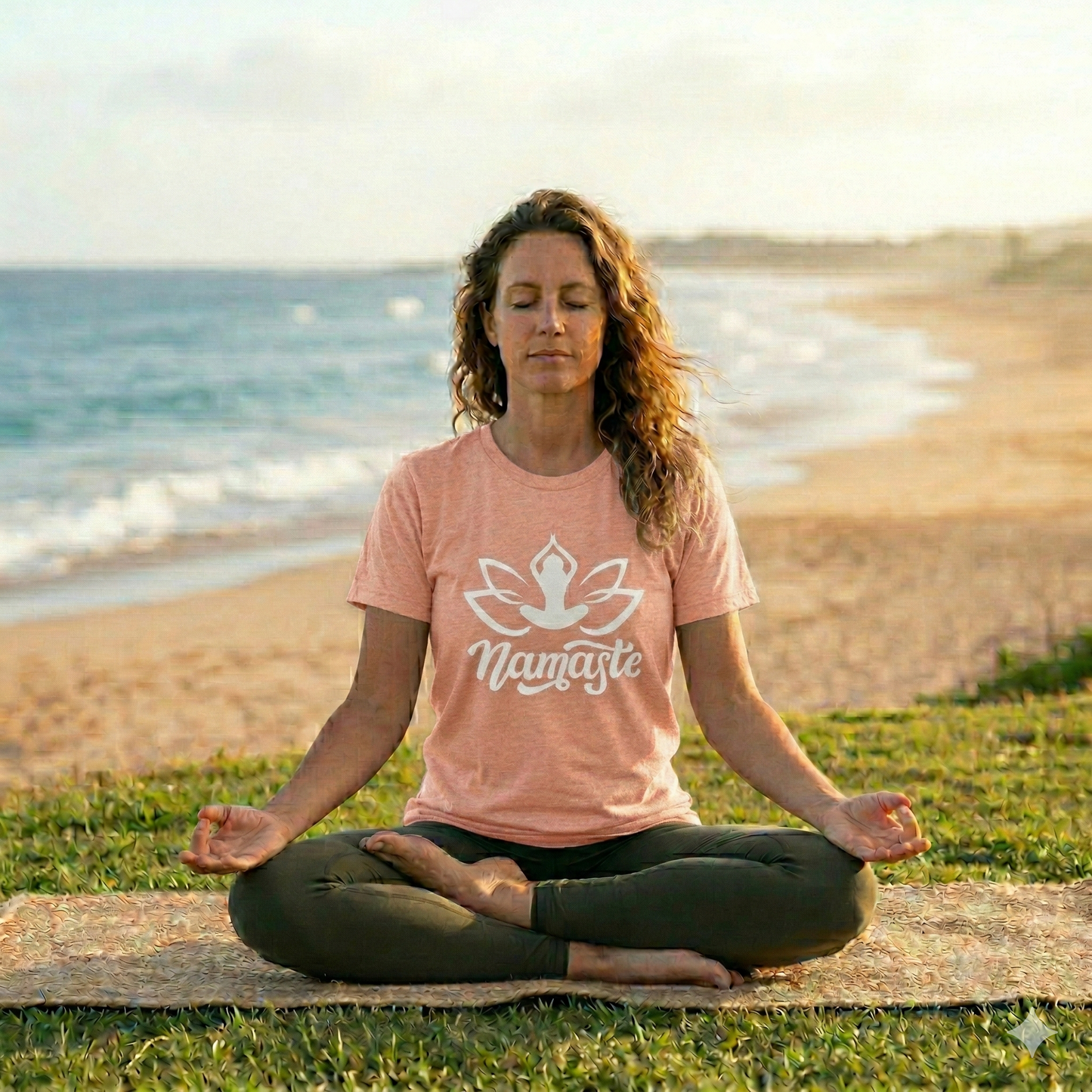 Namaste Lotus T-Shirt — Yoga-Inspired Lotus Tee