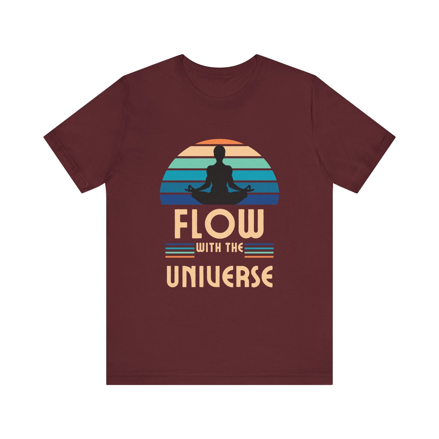 Flow with the Universe Unisex Jersey Short Sleeve Yoga Tee