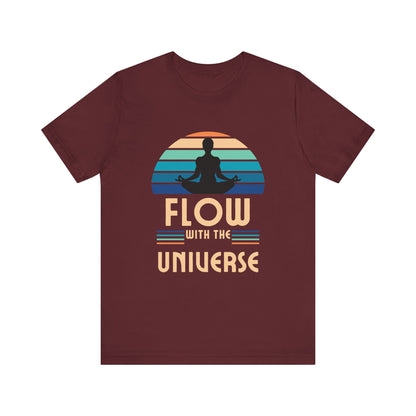 Flow with the Universe Unisex Jersey Short Sleeve Yoga Tee