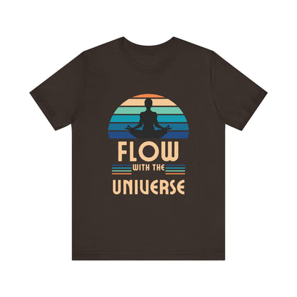 Flow with the Universe Unisex Jersey Short Sleeve Yoga Tee