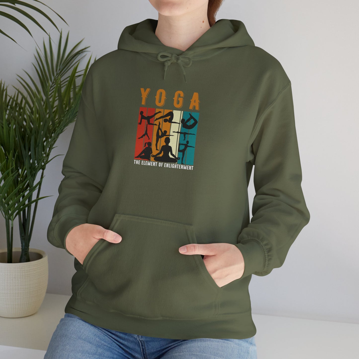 Yoga Vintage Sunset Hoodie — The Element of Enlightenment