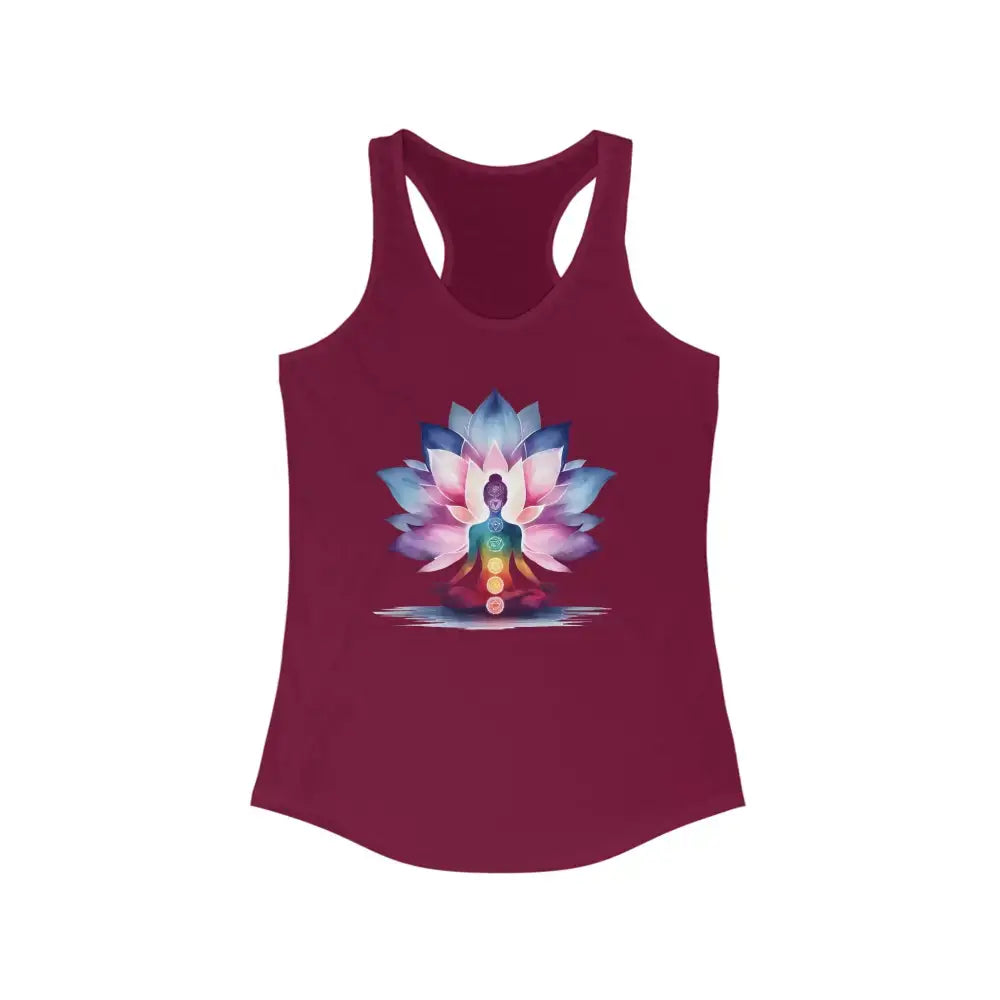 Chakra Women’s Ideal Racerback Tank - XS / Solid Cardinal Red - Tank Top