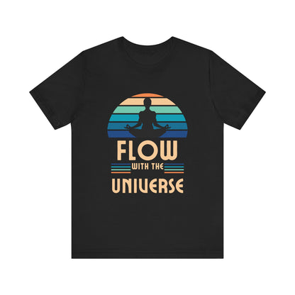 Flow with the Universe Unisex Jersey Short Sleeve Yoga Tee