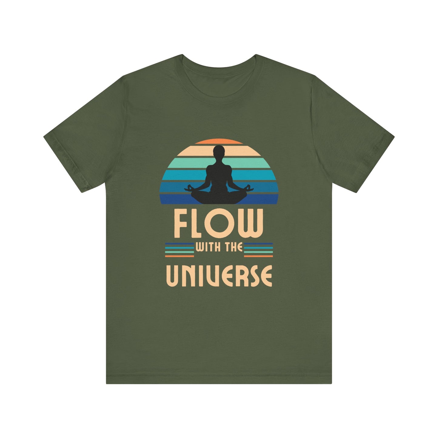 Flow with the Universe Unisex Jersey Short Sleeve Yoga Tee