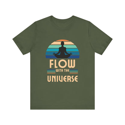 Flow with the Universe Unisex Jersey Short Sleeve Yoga Tee