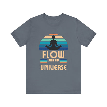 Flow with the Universe Unisex Jersey Short Sleeve Yoga Tee