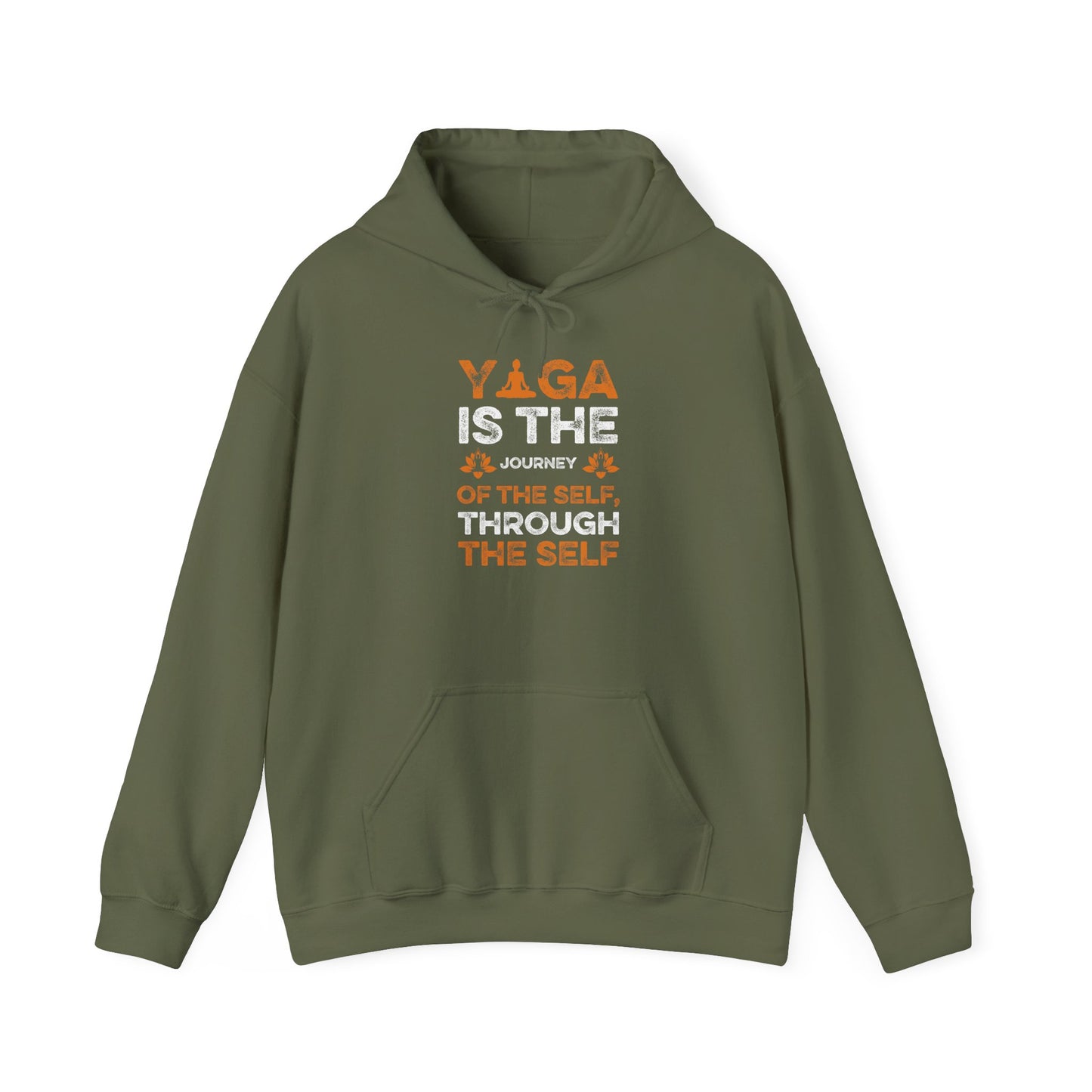 Yoga Is The Journey Hoodie – Spiritual Self-Discovery Sweatshirt