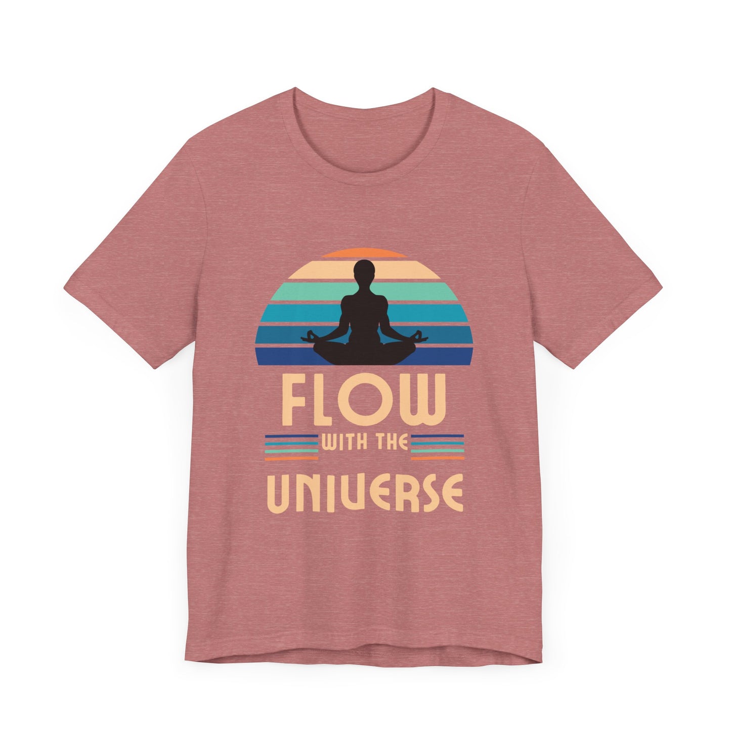 Flow with the Universe Unisex Jersey Short Sleeve Yoga Tee