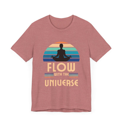 Flow with the Universe Unisex Jersey Short Sleeve Yoga Tee