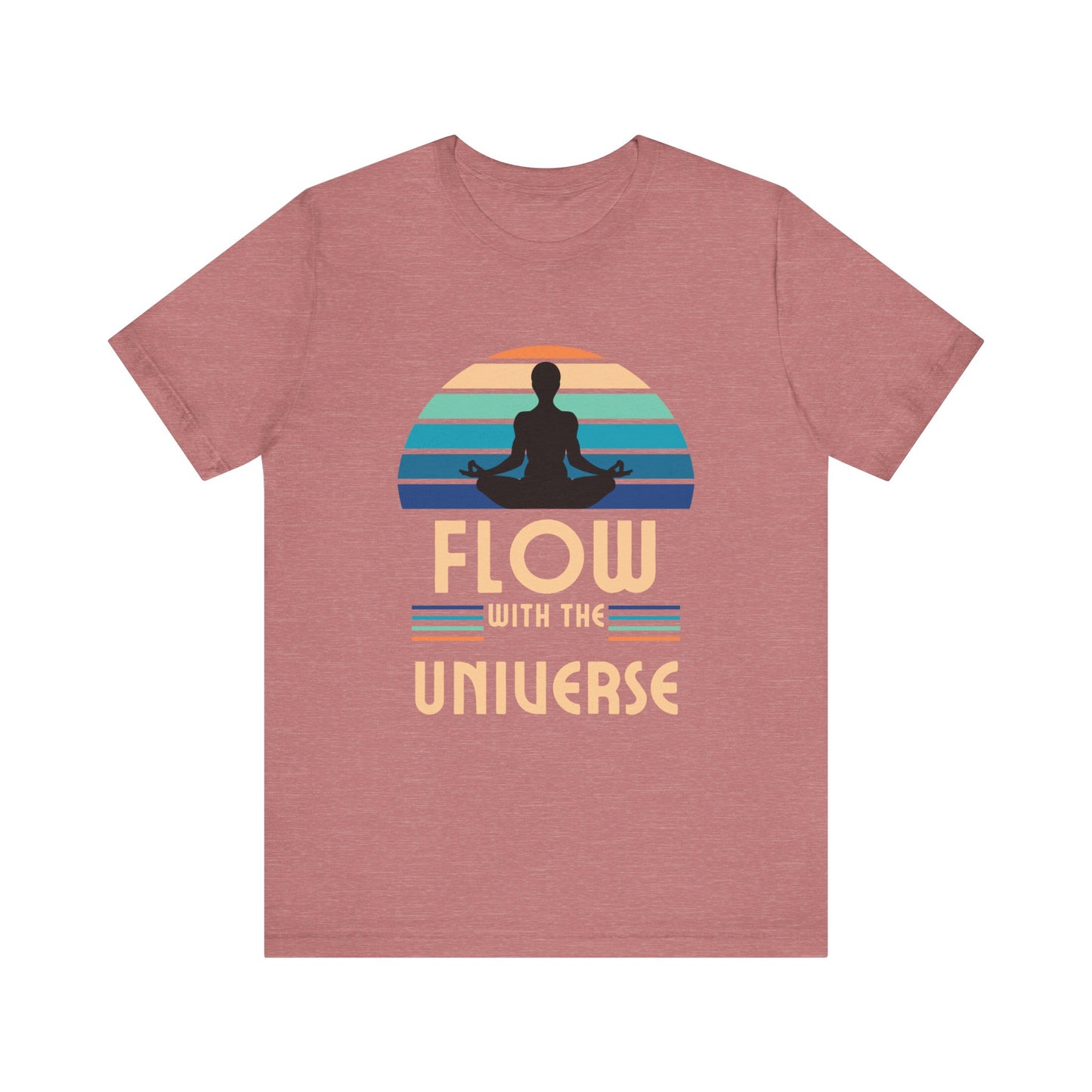 Flow with the Universe Unisex Jersey Short Sleeve Yoga Tee