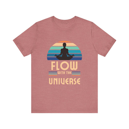 Flow with the Universe Unisex Jersey Short Sleeve Yoga Tee