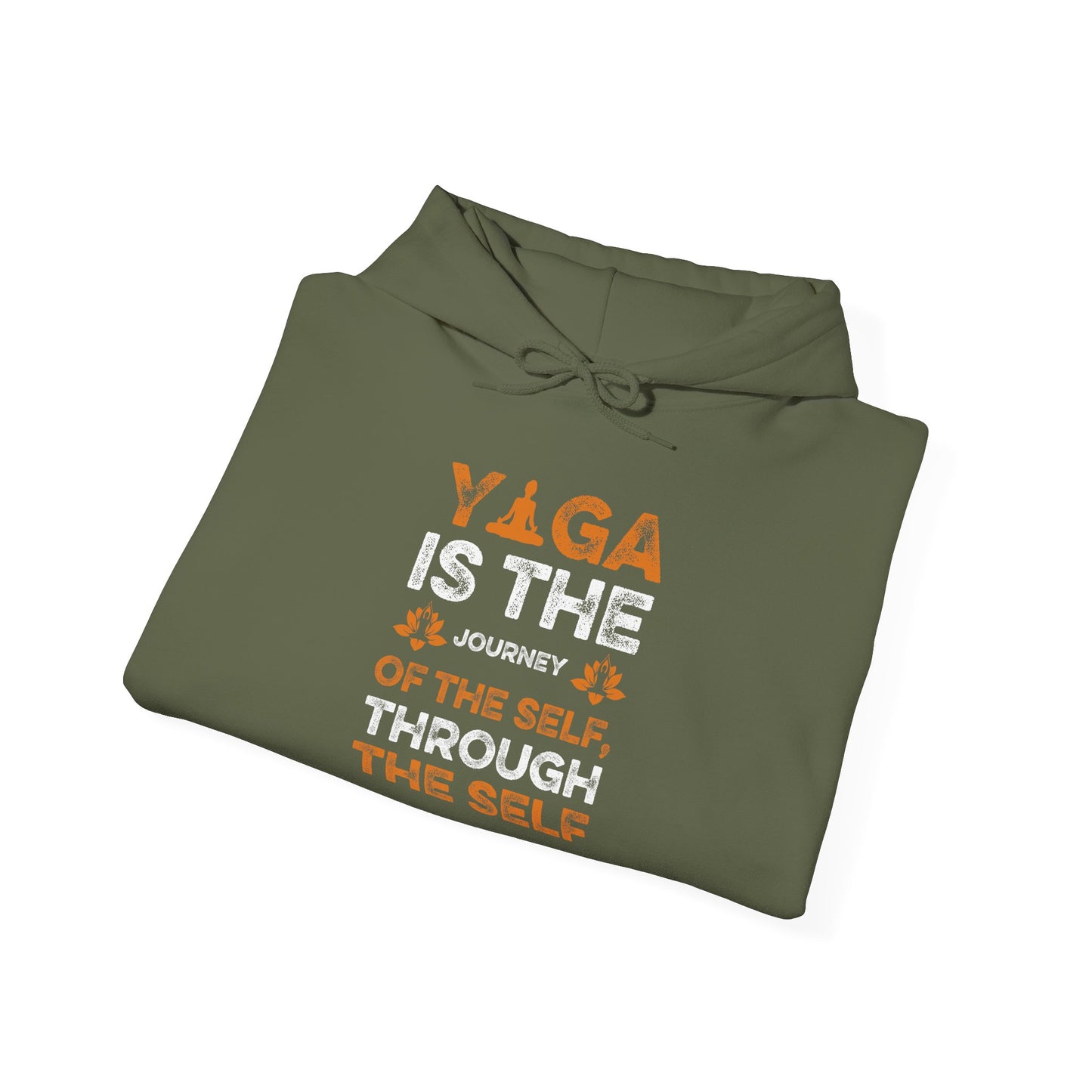 Yoga Is The Journey Hoodie – Spiritual Self-Discovery Sweatshirt