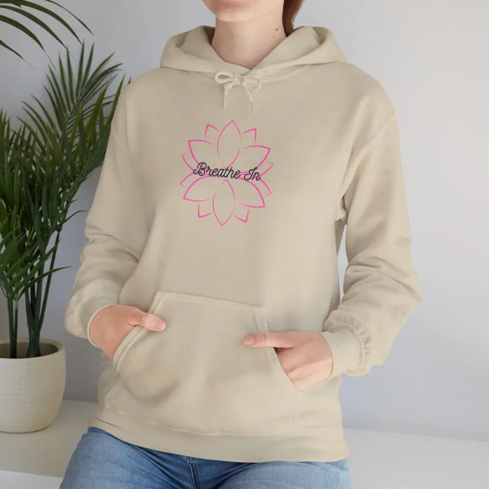 Breathe In Unisex Heavy Blend™ Hooded Sweatshirt - Sand / S - Hoodie