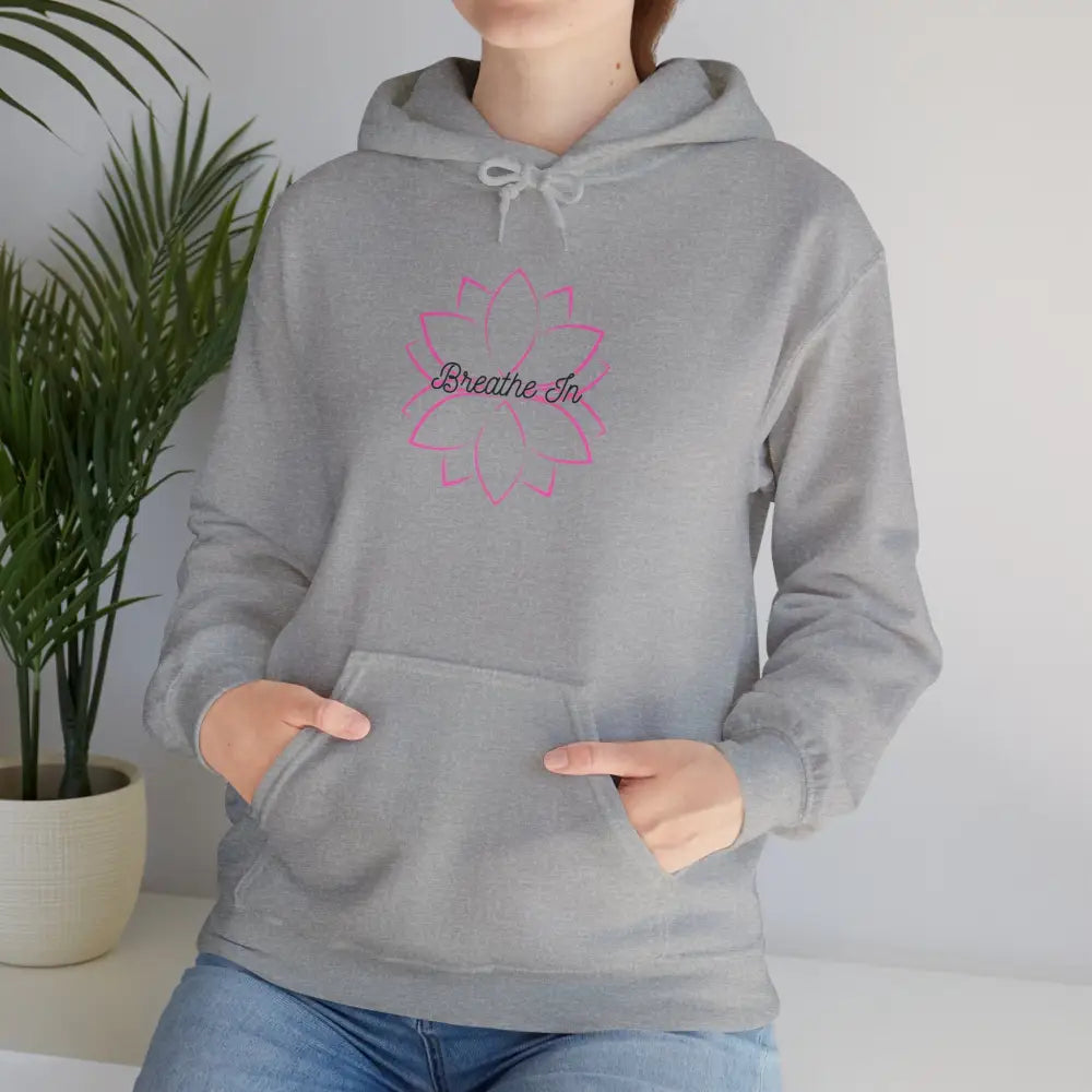 Breathe In Unisex Heavy Blend™ Hooded Sweatshirt - Sport Grey / S - Hoodie