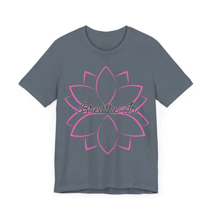 Breathe In Unisex Jersey Short Sleeve Yoga Tee - T-Shirt