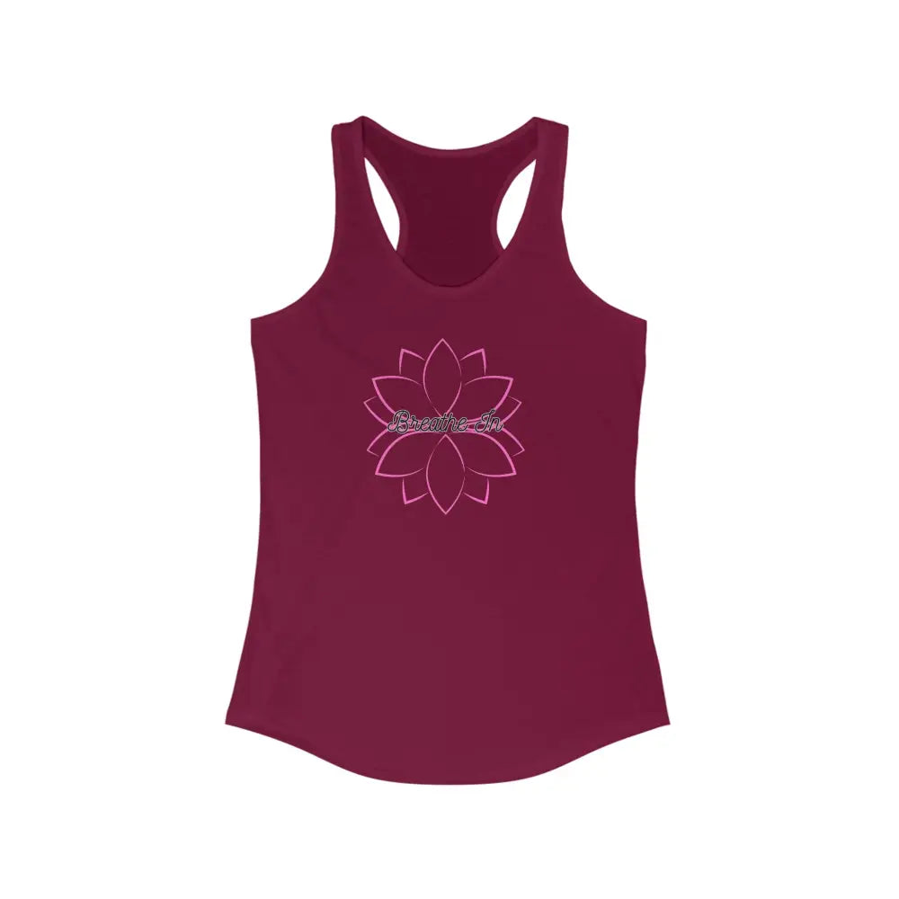 Breathe In Women’s Ideal Racerback Tank - Solid Cardinal Red / XS - Tank Top