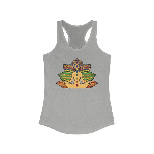 Chakra Women’s Ideal Racerback Tank - Heather Grey / XS - Tank Top