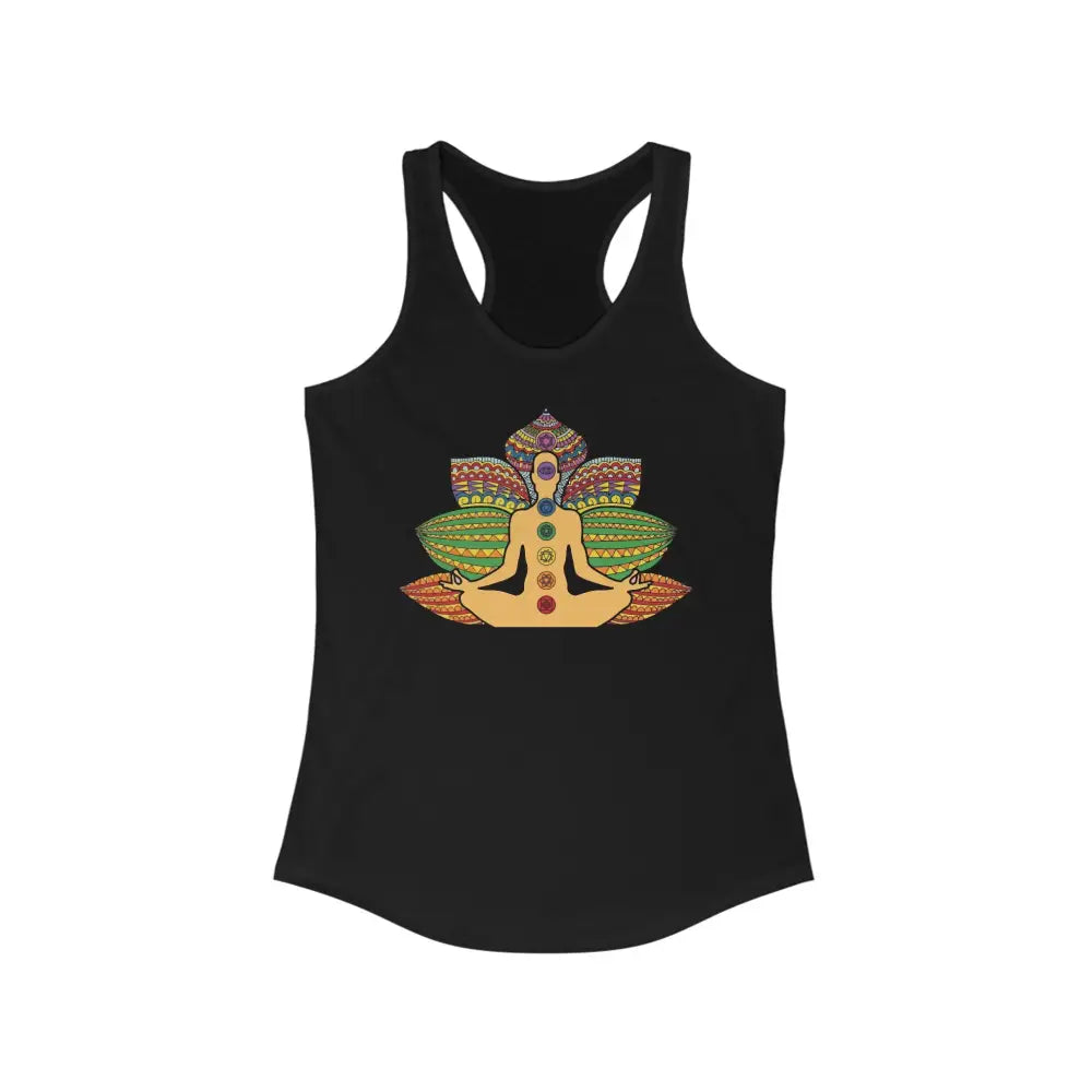 Chakra Women’s Ideal Racerback Tank - Solid Black / XS - Tank Top