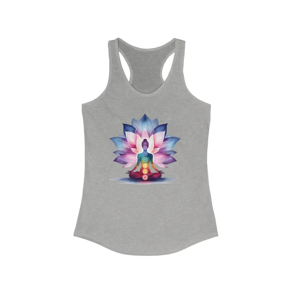 Chakra Women’s Ideal Racerback Tank - XS / Heather Grey - Tank Top