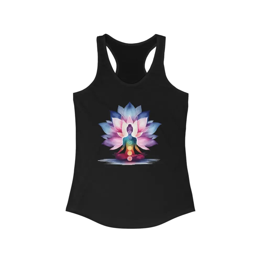 Chakra Women’s Ideal Racerback Tank - XS / Solid Black - Tank Top