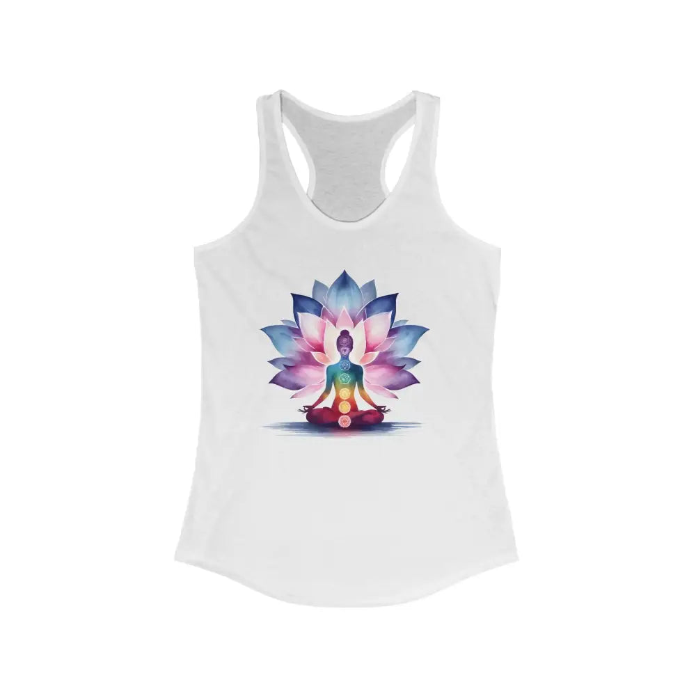 Chakra Women’s Ideal Racerback Tank - XS / Solid White - Tank Top