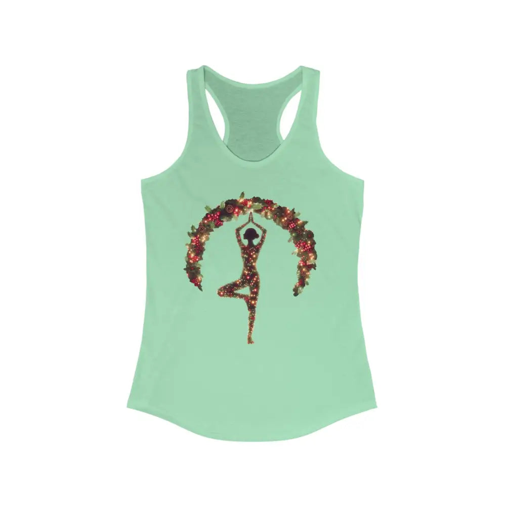 Christmas Yoga Women’s Ideal Racerback Tank - XS / Solid Mint - Tank Top