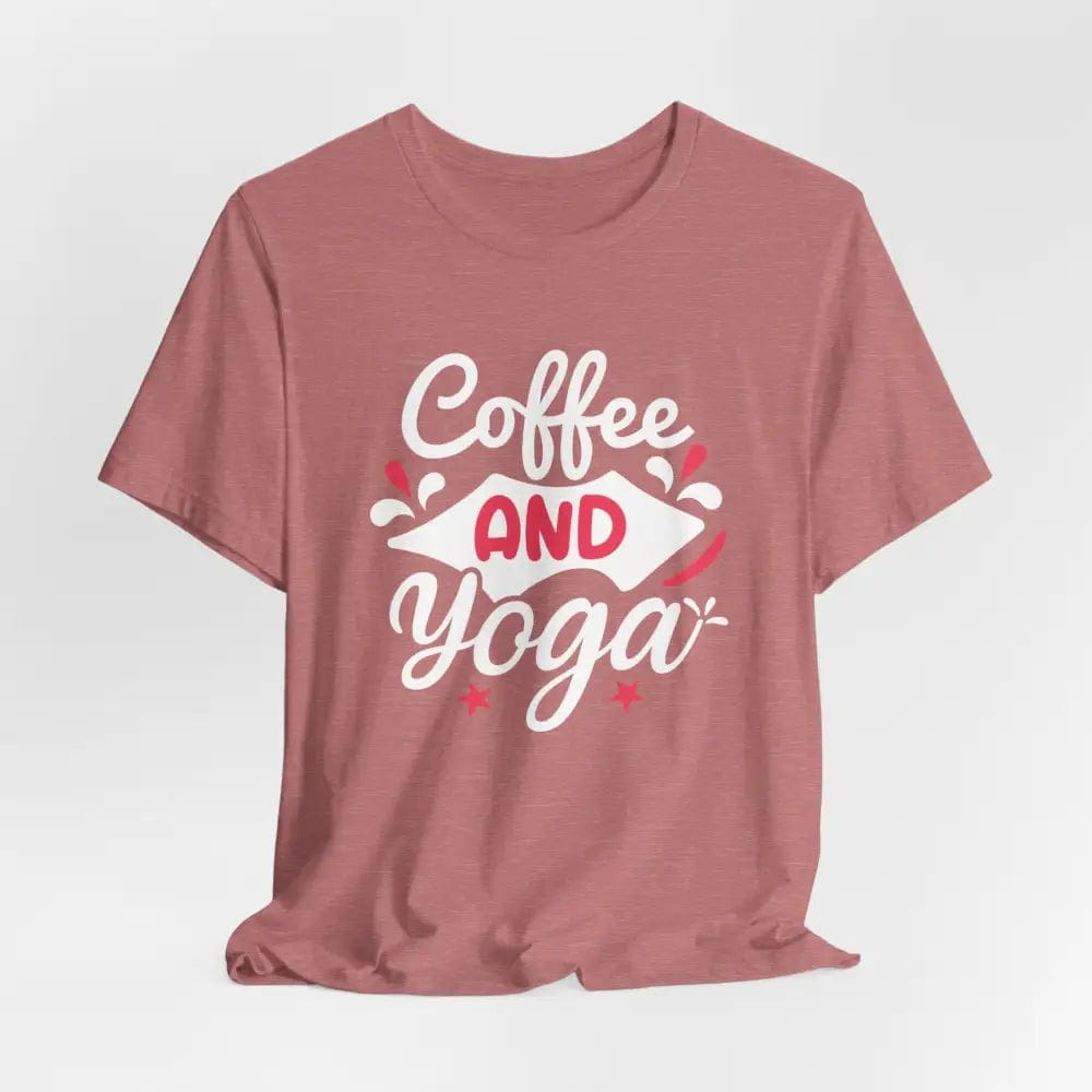 Coffee and Yoga Unisex Jersey Short Sleeve Tee - T-Shirt