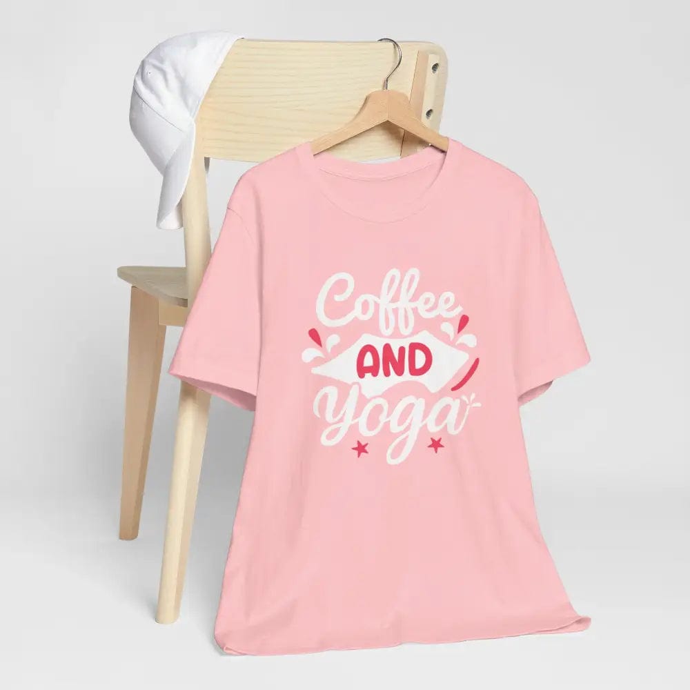 Coffee and Yoga Unisex Jersey Short Sleeve Tee - T-Shirt