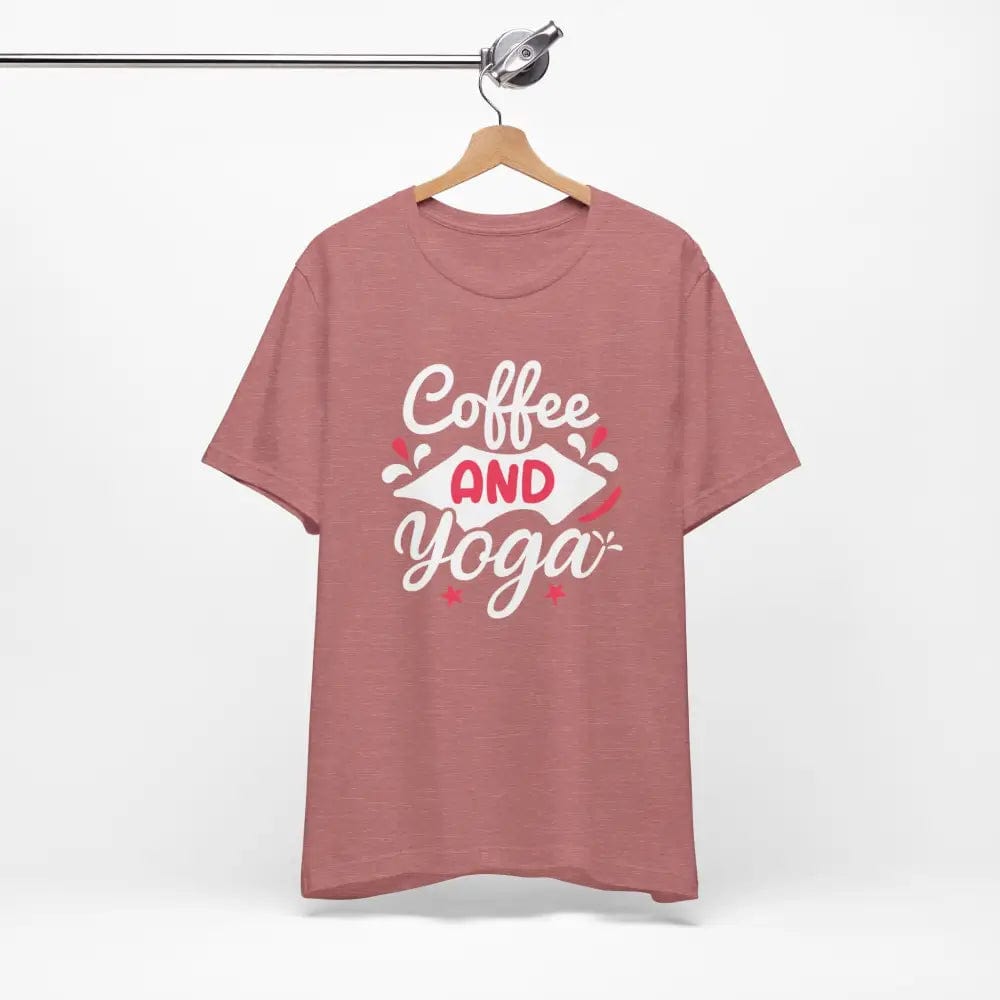 Coffee and Yoga Unisex Jersey Short Sleeve Tee - T-Shirt