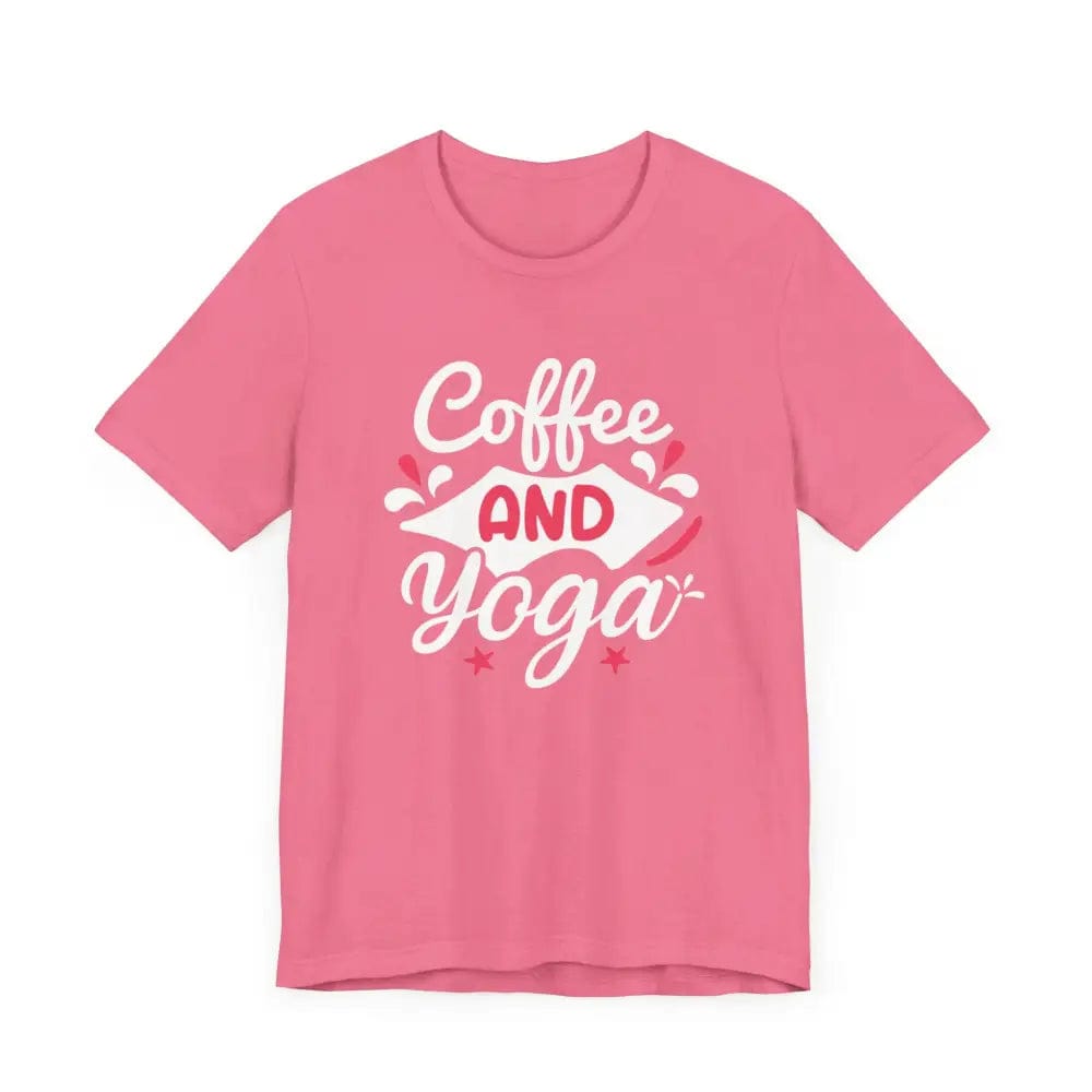 Coffee and Yoga Unisex Jersey Short Sleeve Tee - T-Shirt