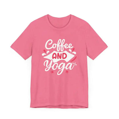 Coffee and Yoga Unisex Jersey Short Sleeve Tee - T-Shirt