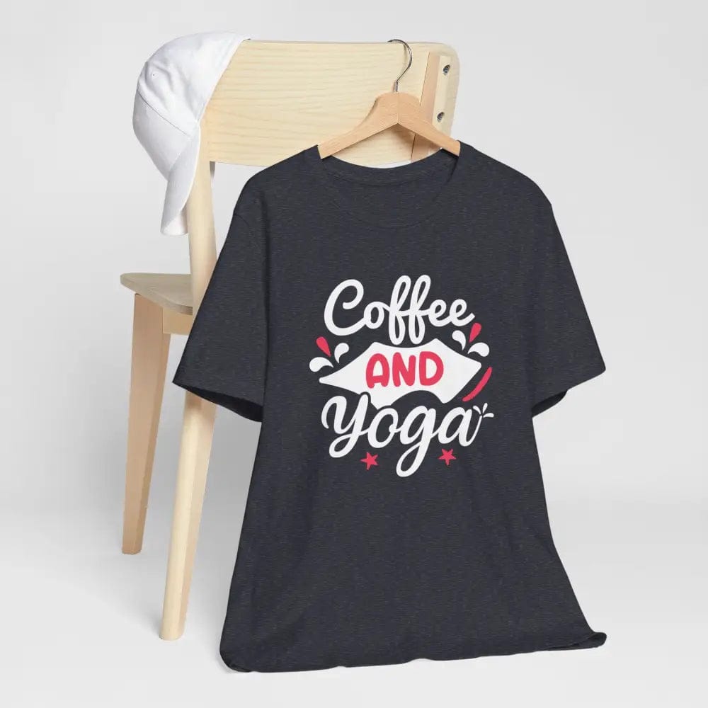 Coffee and Yoga Unisex Jersey Short Sleeve Tee - T-Shirt