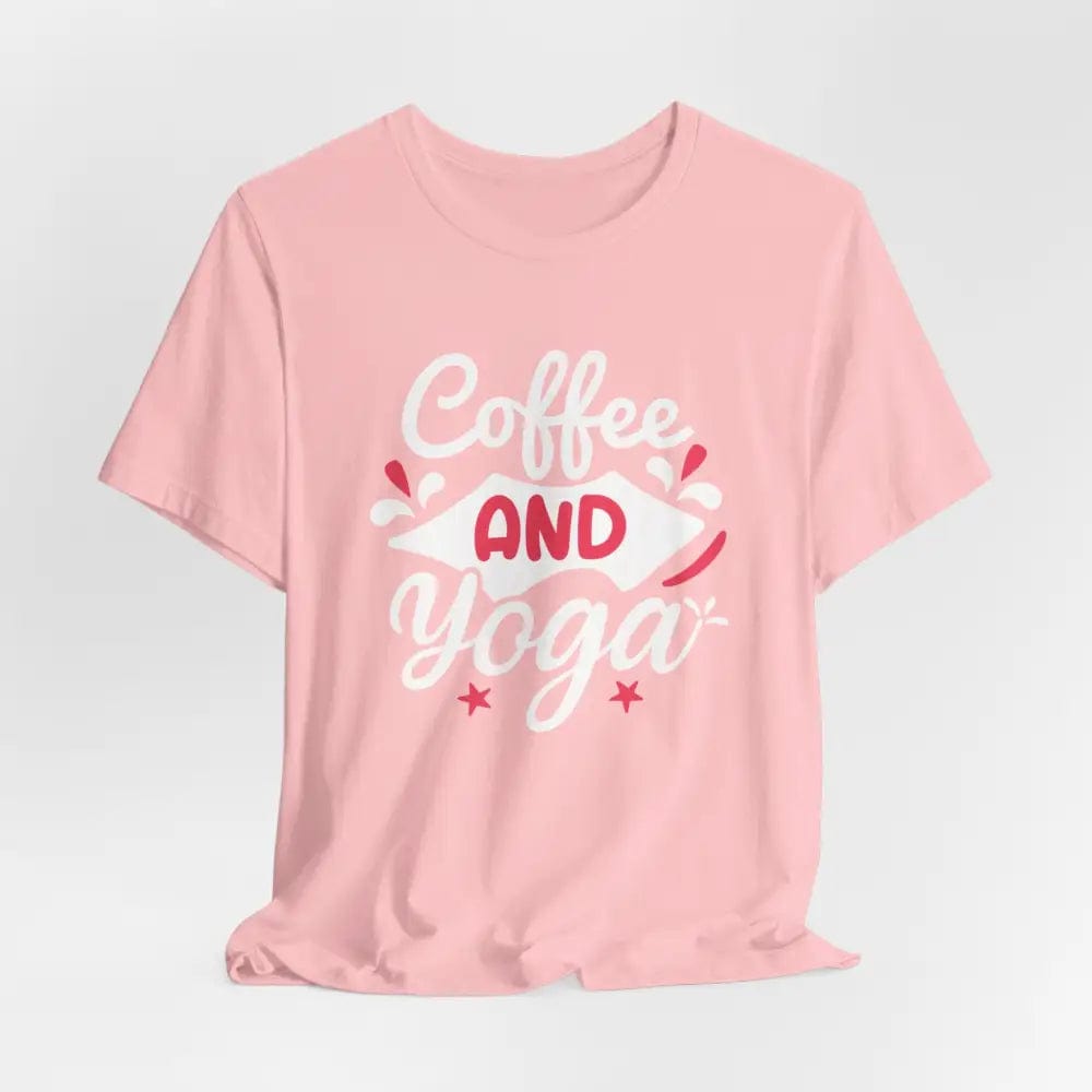 Coffee and Yoga Unisex Jersey Short Sleeve Tee - T-Shirt