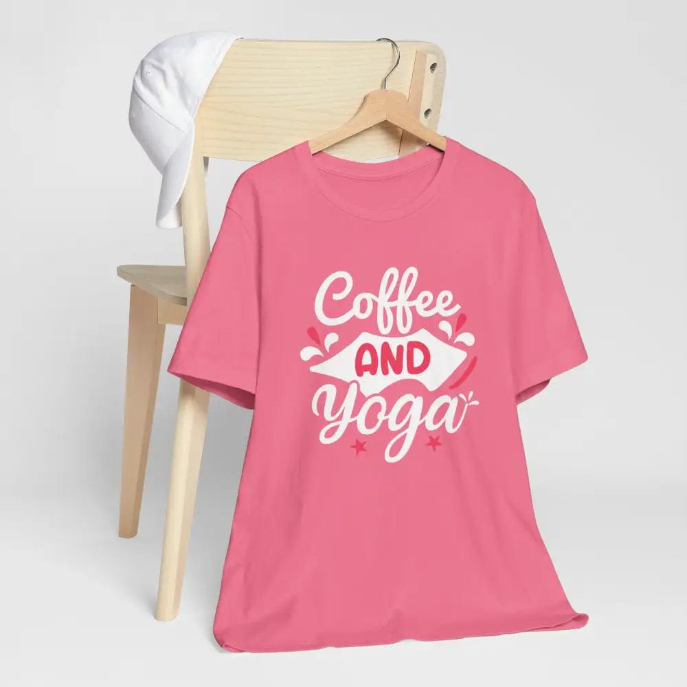 Coffee and Yoga Unisex Jersey Short Sleeve Tee - T-Shirt