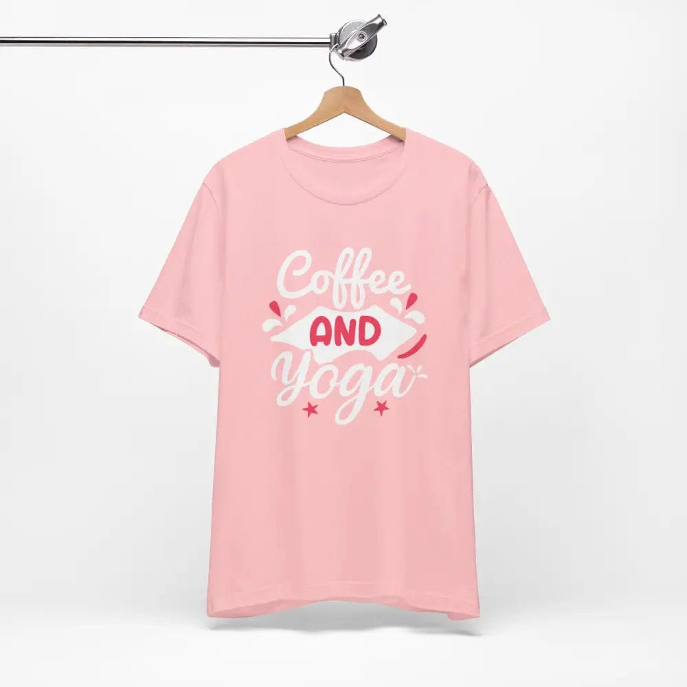 Coffee and Yoga Unisex Jersey Short Sleeve Tee - T-Shirt