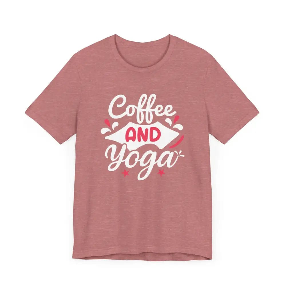 Coffee and Yoga Unisex Jersey Short Sleeve Tee - T-Shirt