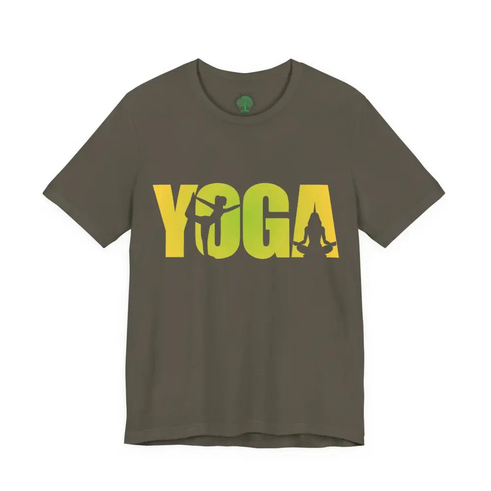 🪷Comfortable Yoga T-Shirt for Practice & Everyday Wear - Army / S - T-Shirt